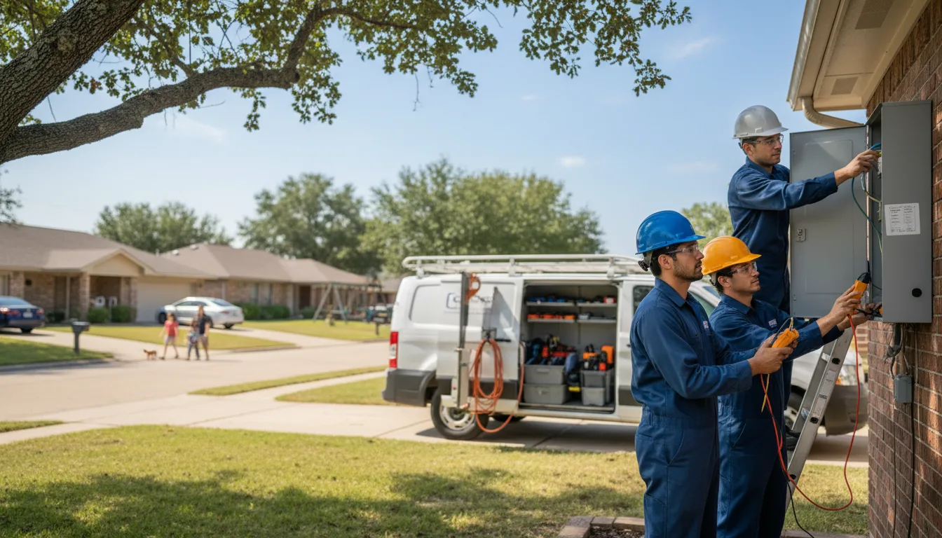Certified electrician providing emergency electrical services in Magnolia, TX